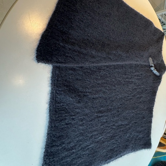 Eileen Fisher Sweaters - Eileen Fisher Black Italian Cape/Poncho